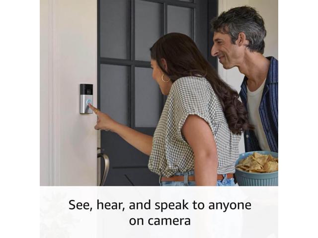 Ring - Battery Doorbell Smart Wifi Video Doorbell - Battery-Powered with Head-to-Toe Video, Live View, and Two-Way Talk - Satin Nickel - image 6