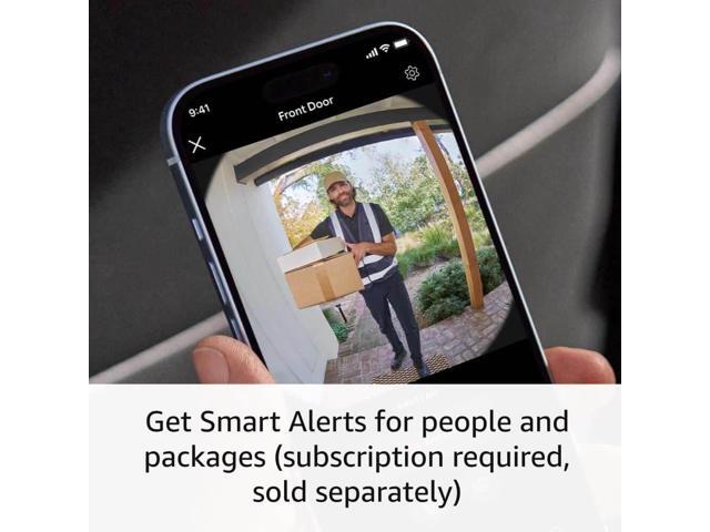 Ring - Battery Doorbell Smart Wifi Video Doorbell - Battery-Powered with Head-to-Toe Video, Live View, and Two-Way Talk - Satin Nickel - image 5