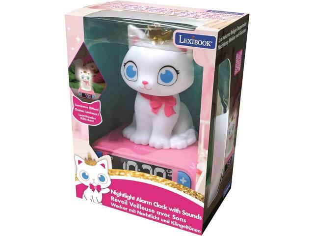 Lexibook RL800KT Digital Alarm Clock and Night Light for Kids - Kitten