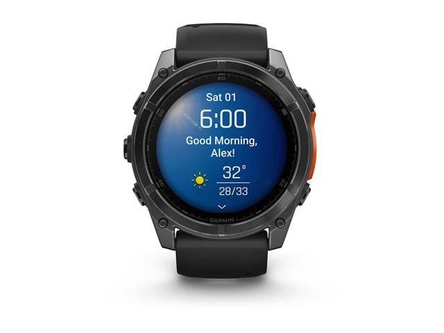 Garmin - fēnix 8 AMOLED  GPS Smartwatch 51mm Fiber-reinforced polymer - Slate Gray - (2024) - image 3