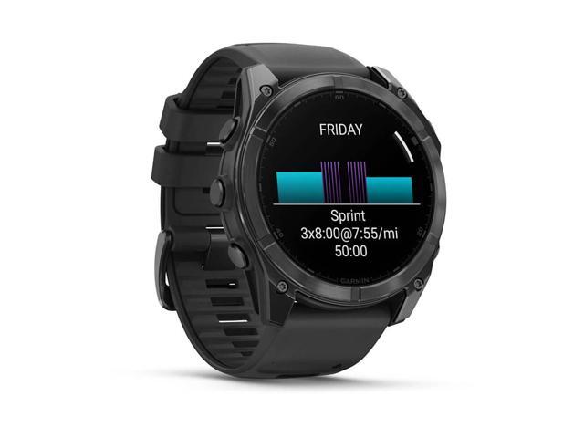 Garmin - fēnix 8 AMOLED  GPS Smartwatch 51mm Fiber-reinforced polymer - Slate Gray - (2024) - image 4