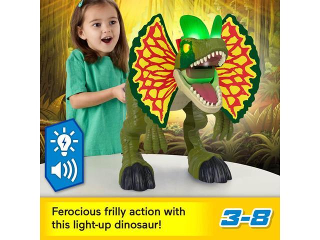 Mattel HVY16 Imaginext Jurassic World Thrash Attack Dilophosaurus Dinosaur Toy