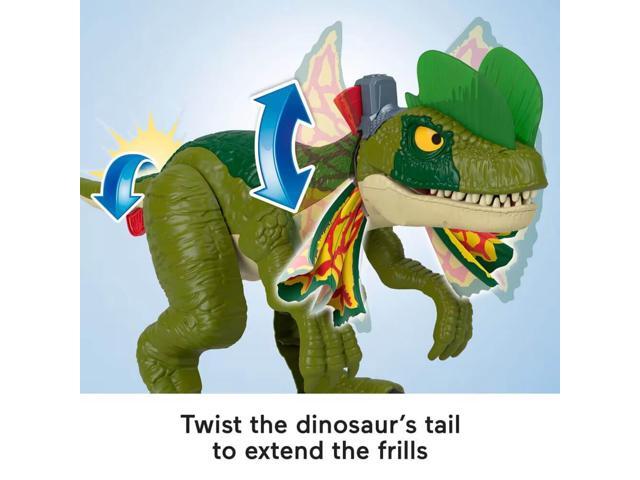 Mattel HVY16 Imaginext Jurassic World Thrash Attack Dilophosaurus Dinosaur Toy