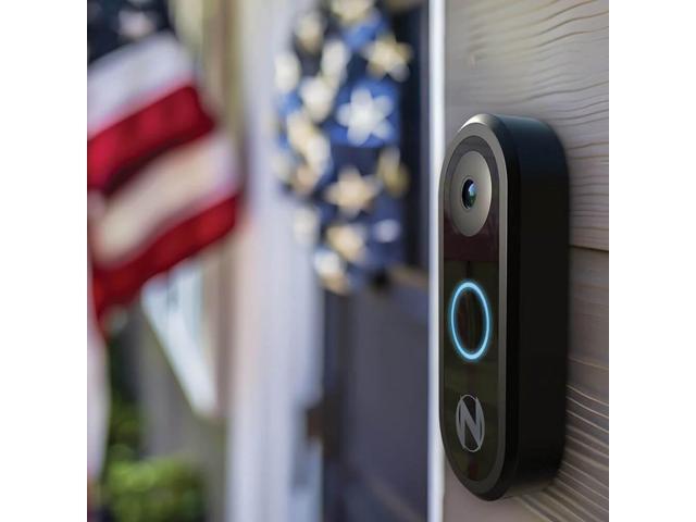 Night Owl - 1080p Wi-Fi Smart Video Doorbell - Wired - Black - image 3