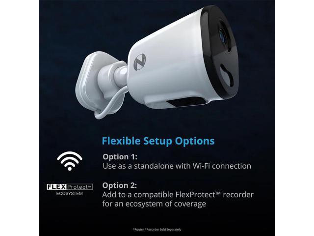 Night Owl - Indoor/Outdoor Plug-In Wi-Fi 4K Security Camera with 2-Way Audio - White - image 6