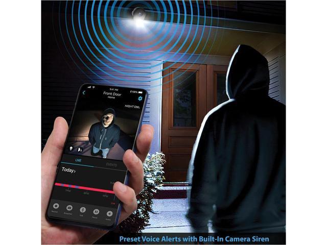 Night Owl - Indoor/Outdoor Plug-In Wi-Fi 4K Security Camera with 2-Way Audio - White - image 8