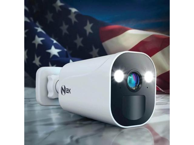 Night Owl - Indoor/Outdoor Wire Free 2K Security Camera with 2-Way Audio - White - image 3