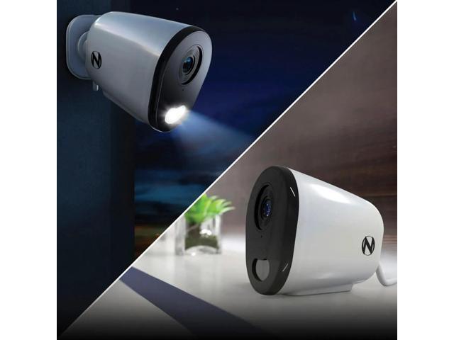 Night Owl - 8-Channel, 4-Camera Indoor/Outdoor Plug-In Wi-Fi IP 4K 64GB Security System - White - image 5