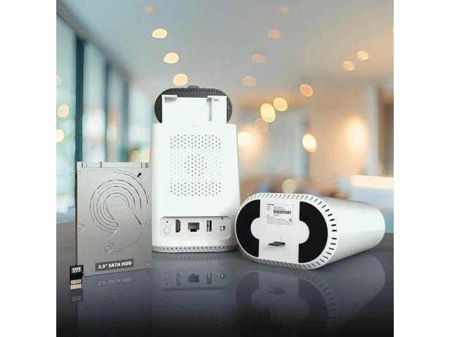 Night Owl - 8-Channel, 4-Camera Indoor/Outdoor Plug-In Wi-Fi IP 4K 64GB Security System - White - image 7