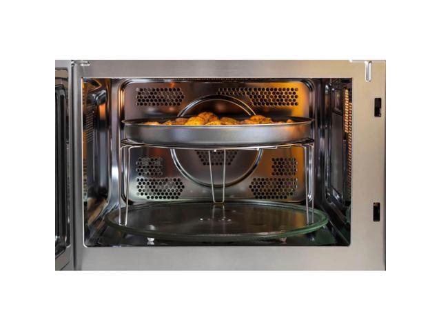 GE - 1.0 Cu. Ft. Convection Countertop Microwave with Air Fry - Stainless Steel - image 4