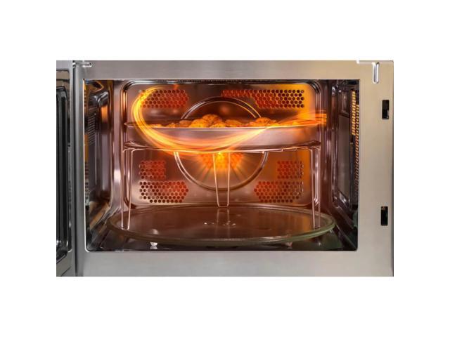 GE - 1.0 Cu. Ft. Convection Countertop Microwave with Air Fry - Stainless Steel - image 3