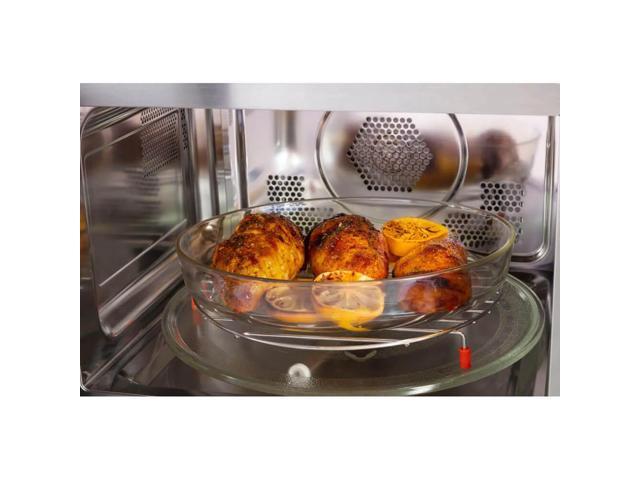 GE - 1.0 Cu. Ft. Convection Countertop Microwave with Air Fry - Stainless Steel - image 6