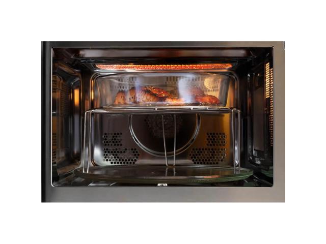 GE - 1.0 Cu. Ft. Convection Countertop Microwave with Air Fry - Stainless Steel - image 5