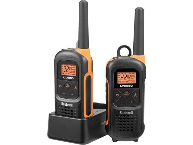 Bushnell LPX650 Waterproof Long Range 2-Way Radio Walkie-Talkies with Weather Radio