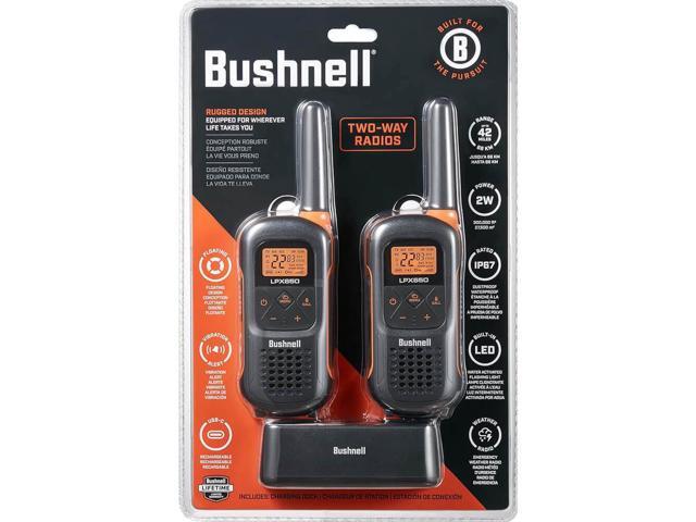 Bushnell LPX650 Waterproof Long Range 2-Way Radio Walkie-Talkies with Weather Radio