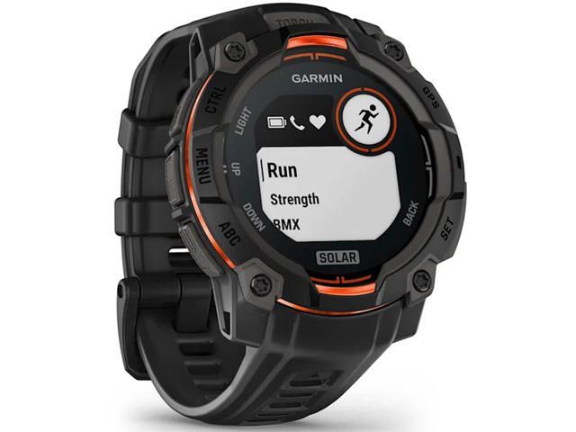 Garmin - Instinct 3 Solar GPS Smartwatch 45 mm Fiber-reinforced Polymer - Black with Black Band - (2025) - image 4