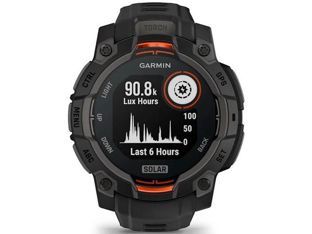 Garmin - Instinct 3 Solar GPS Smartwatch 45 mm Fiber-reinforced Polymer - Black with Black Band - (2025) - image 3