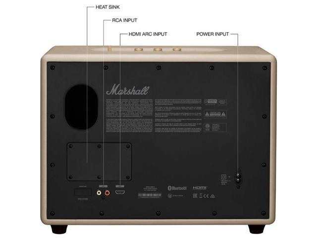 Marshall - Woburn III Bluetooth Home Speaker with Bass / Treble / Volume Controls and 3.5 mm Auxiliary / RCA / HDMI Inputs - Cream - image 5