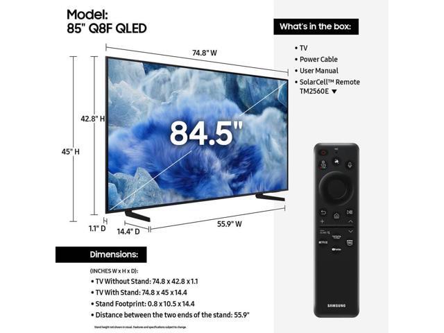 Samsung - 85” Class Q8F Series QLED 4K UHD SamsungVision AI Smart Tizen TV (2025) - image 7