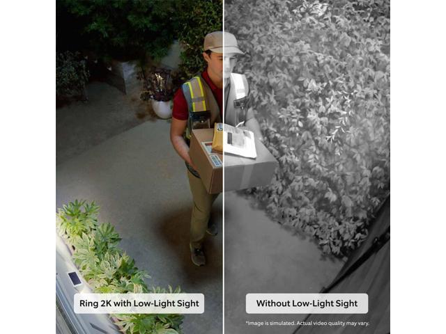 Ring - Outdoor Cam Plus, Battery, Wide-Angle 2K Video, Low-Light Sight for full-color night vision, Mount-anywhere versatility - White - image 3