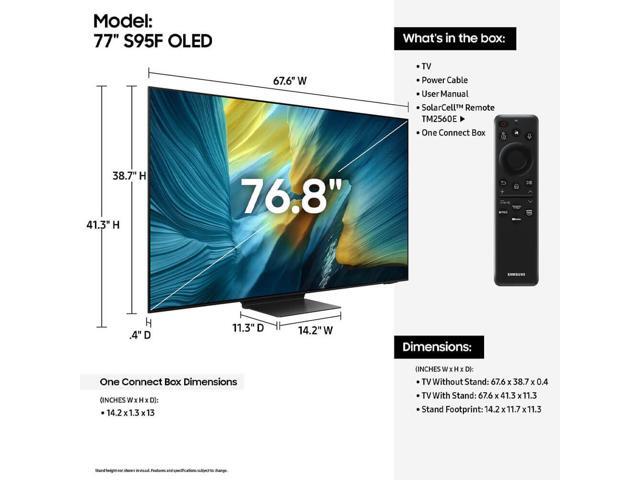 Samsung - 77” Class S95F Series OLED 4K UHD SamsungVision AI Smart Tizen TV (2025) - image 7