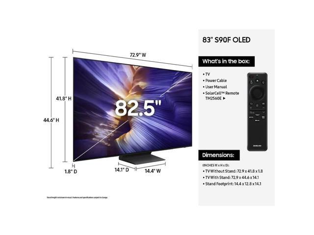 Samsung - 83” Class S90F Series OLED 4K UHD SamsungVision AI Smart Tizen TV (2025) - image 6