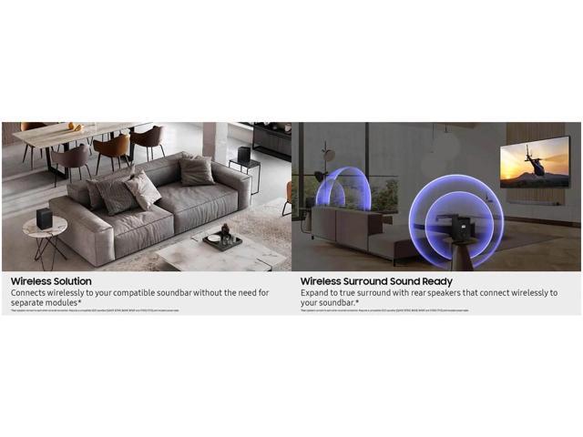 Samsung - Wireless Rear Speaker Kit - Black - image 3