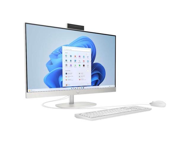 HP - 23.8 inch All-in-One Desktop PC 24-cr0410 AMD Athlon Silver 7120U 8GB RAM 256GB SSD Win 11 Home - Shell White - image 3