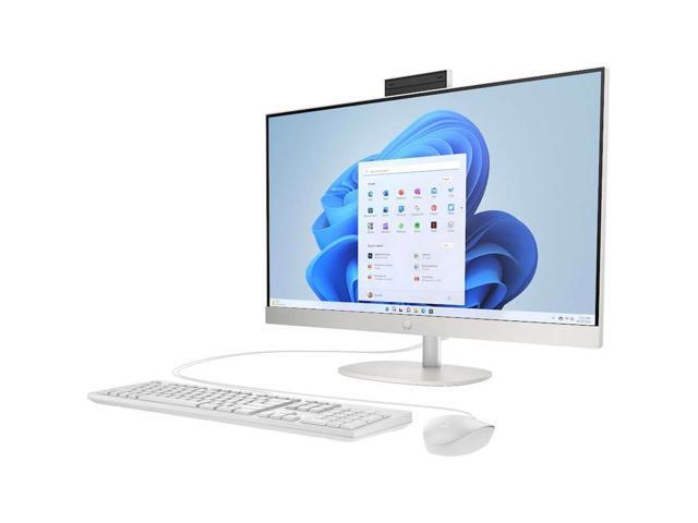 HP - 23.8 inch All-in-One Desktop PC 24-cr0410 AMD Athlon Silver 7120U 8GB RAM 256GB SSD Win 11 Home - Shell White - image 4