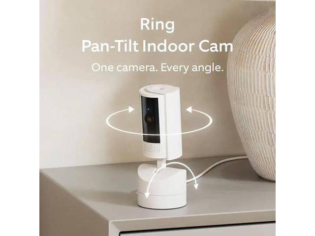 Ring - Pan-Tilt Indoor Security Cam with 360° Horizontal Pan Coverage, Live View & Two-Way Talk, and HD Video - White - image 3