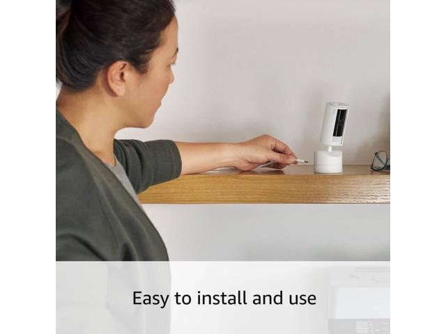 Ring - Pan-Tilt Indoor Security Cam with 360° Horizontal Pan Coverage, Live View & Two-Way Talk, and HD Video - White - image 7