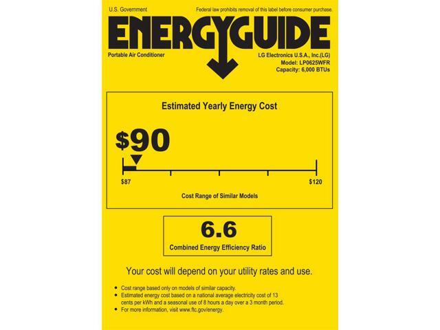 LG - 250 Sq. Ft. Portable Air Conditioner 6,000 BTU - White - image 7