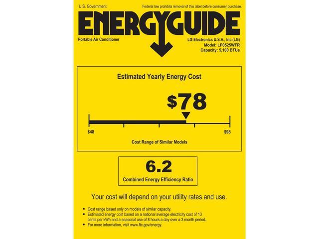 LG - 150 Sq. Ft. Portable Air Conditioner 5,100 BTU - White - image 7
