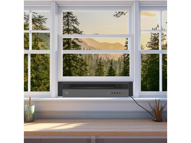 Vornado PROFILEBLK Window Air Circulator Fan with Reversible Exhaust - Black