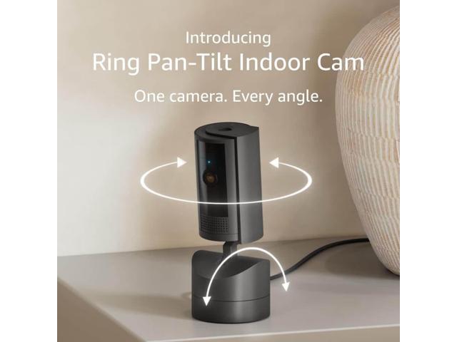 Ring - Pan-Tilt Indoor Security Cam with 360° Horizontal Pan Coverage, Live View & Two-Way Talk, and HD Video - Black - image 4
