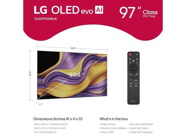 LG - 97" Class G5 Series OLED evo AI 4K UHD Smart webOS TV with One Wall Design (2025) - image 8