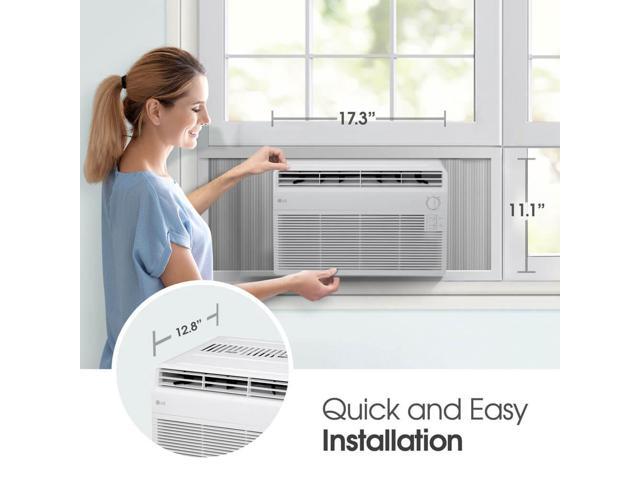 LG - 5,000 BTU Window Air Conditioner - White - image 8