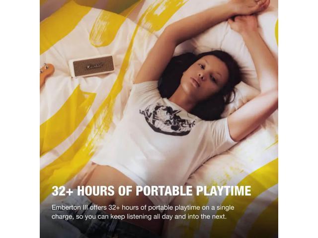 Marshall - Emberton III Portable Bluetooth Speaker with Rugged Waterproof / Dust-proof Wireless Design - Cream - image 5