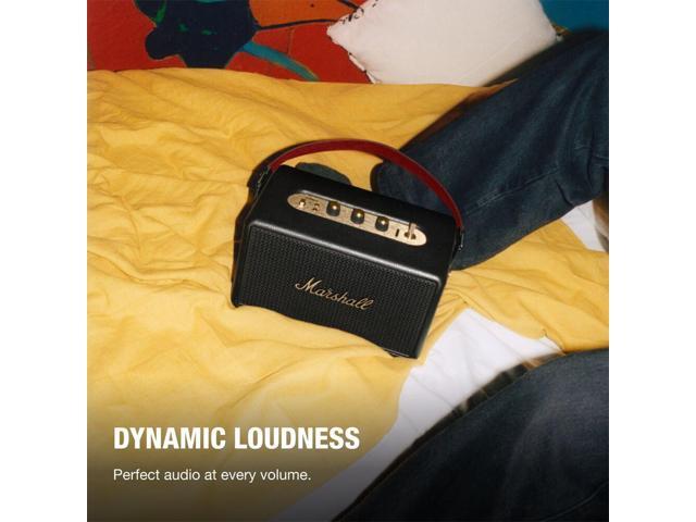 Marshall - Kilburn III Portable Wireless Bluetooth Speaker with Bass / Treble / Volume Controls and 3.5 mm Auxiliary Input - Black/Brass - image 6