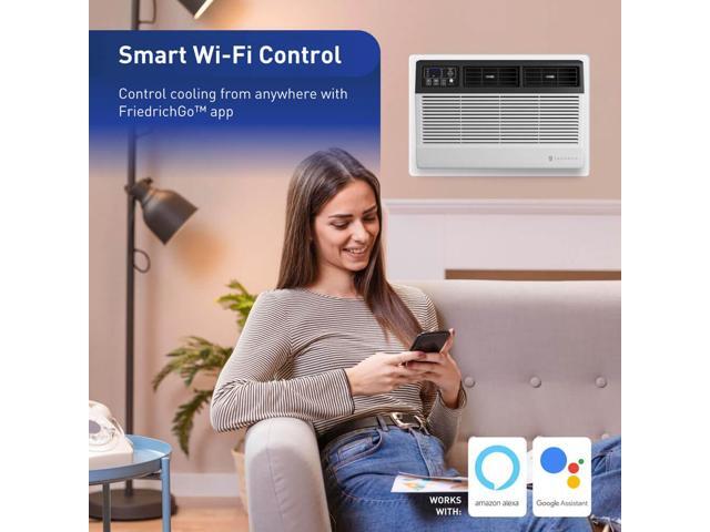 Friedrich - 10,000 BTU 450 Sq. Ft. Smart In Wall Air Conditioner 10,600 BTU Heater with Wi-Fi and Remote - White - image 4