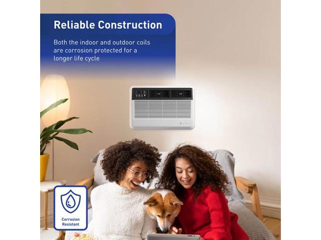 Friedrich - 12,000 BTU 550 Sq. Ft. Smart In Wall Air Conditioner 10,600 BTU Heater with Wi-Fi and Remote - White - image 8