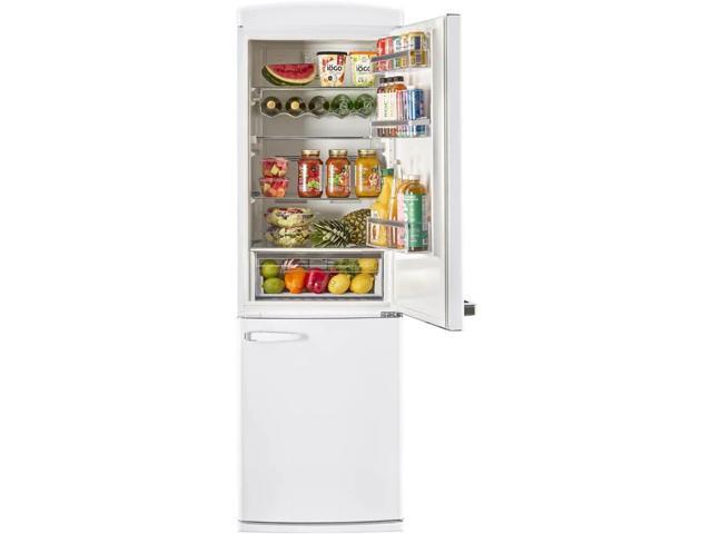 Unique Appliances - Classic Retro 23.8 in 11.7 cu. ft. Frost Free Retro Bottom Freezer Refrigerator ENERGY STAR - Marshmallow White - image 5