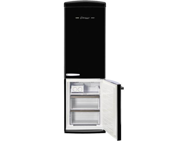 Unique Appliances - Classic Retro 23.8 in 11.7 cu. ft. Frost Free Retro Bottom Freezer Refrigerator ENERGY STAR - Midnight Black - image 5