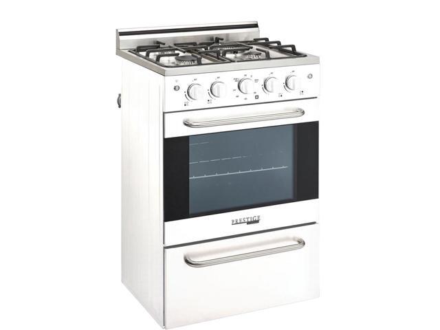 UNIQUE UGP20VPC1W 1.6 Cu. Ft. White Freestanding Gas Range
