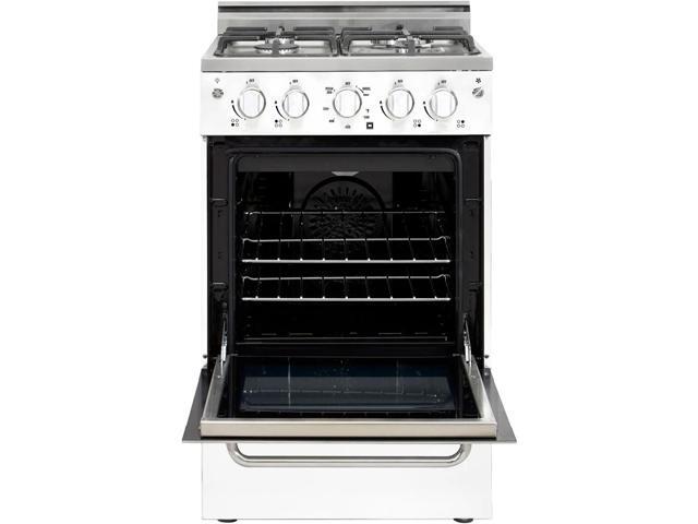 UNIQUE UGP20VPC1W 1.6 Cu. Ft. White Freestanding Gas Range