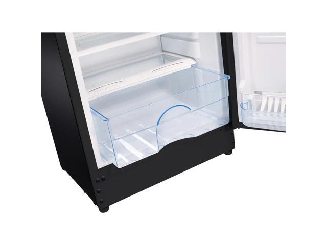 UNIQUE UGP290LB 10.3 Cu. Ft. Black Solar DC Off-Grid Counter-Depth Top Freezer Refrigerator