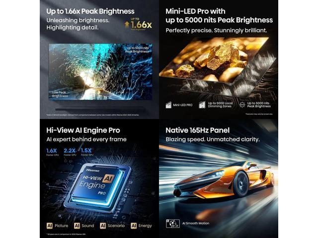 Hisense - 65" Class U8 Series MiniLED QLED UHD 4K HDR Smart Google TV (2025) - image 5