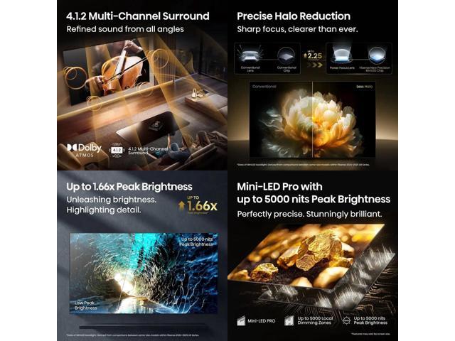 Hisense - 75" Class U8 Series MiniLED QLED UHD 4K HDR Smart Google TV (2025) - image 3