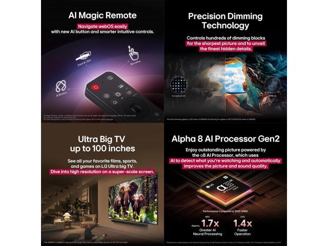 LG - 65" Class 85A Series QNED evo AI MiniLED 4K UHD Smart  webOS TV (2025) - image 4