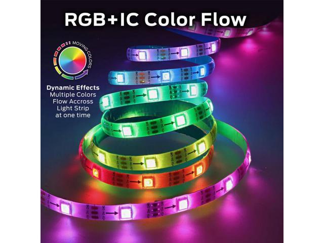Monster MLW71025ICM 25 Ft. Sound Reactive Color Flow Indoor LED Razer Chroma Smart Light Strip